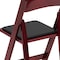Flash Furniture Folding Chair, Mahogany w/Padded Seat XF-2903-MAH-WOOD-GG - alternate 9